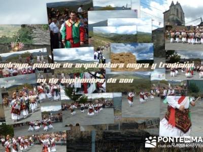 Majaelrayo - Pueblos arquitectura negra - Fiesta de los danzantes, Santo Niño; agencia senderismo